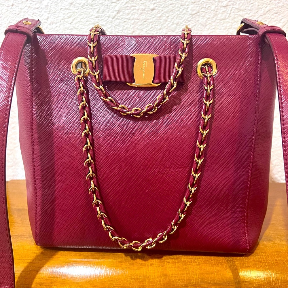 Authentic Salvatore Ferragamo 3 way handbag - Free shipping